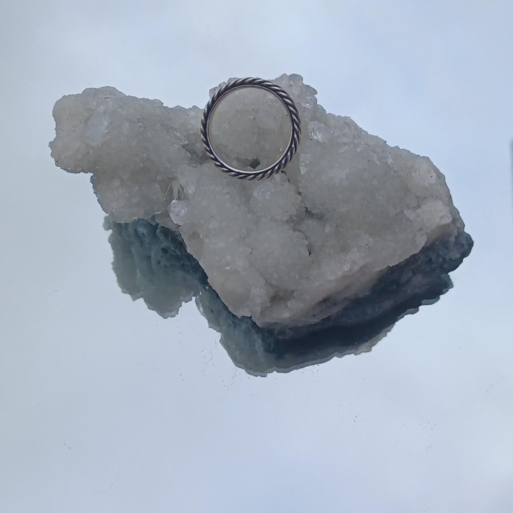 David Yurman Cable Collectables Band ring stering silver. - Picture 3 of 4